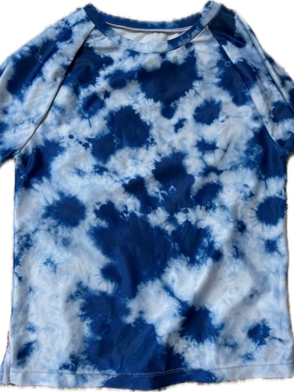 GAP Kids Navy and Light Blue Tie-Dye Rashguard